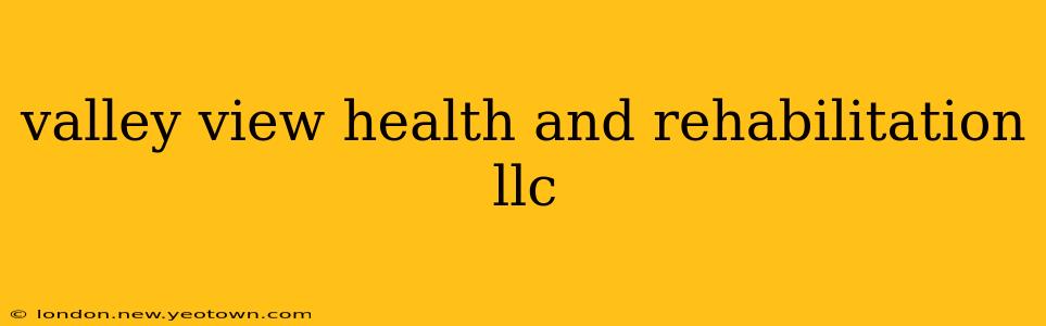 valley view health and rehabilitation llc