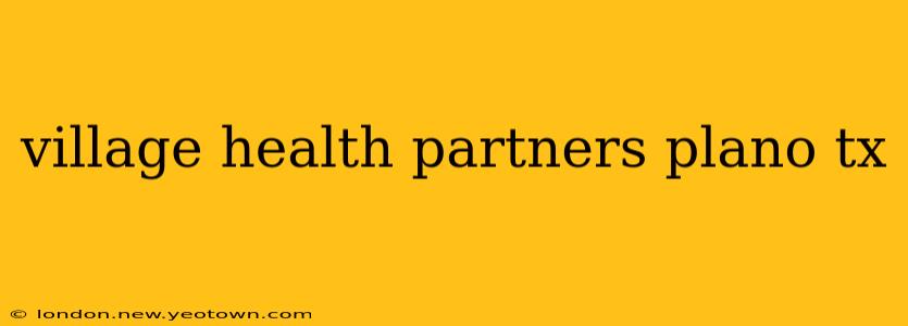 village health partners plano tx