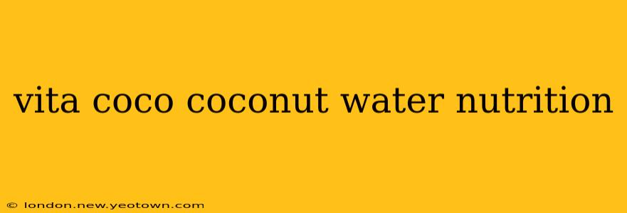 vita coco coconut water nutrition
