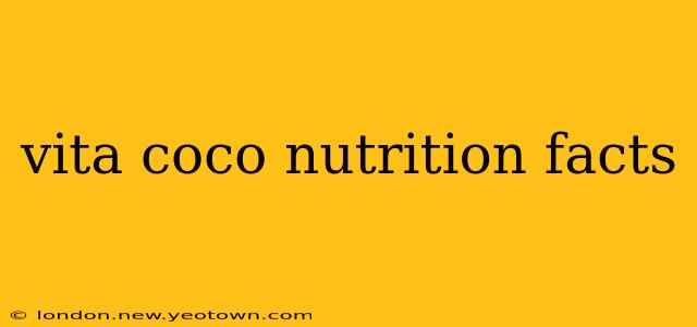 vita coco nutrition facts