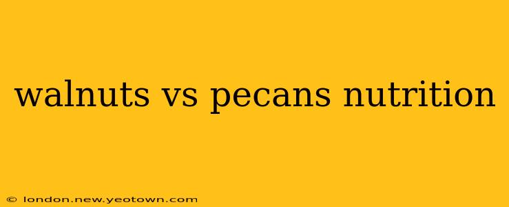 walnuts vs pecans nutrition