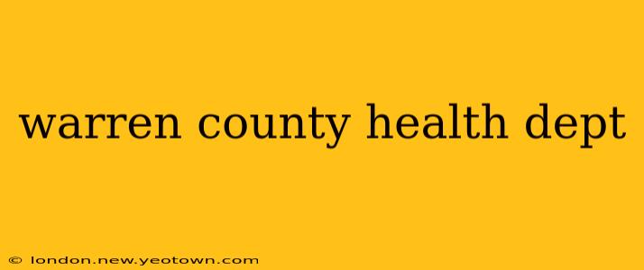 warren county health dept