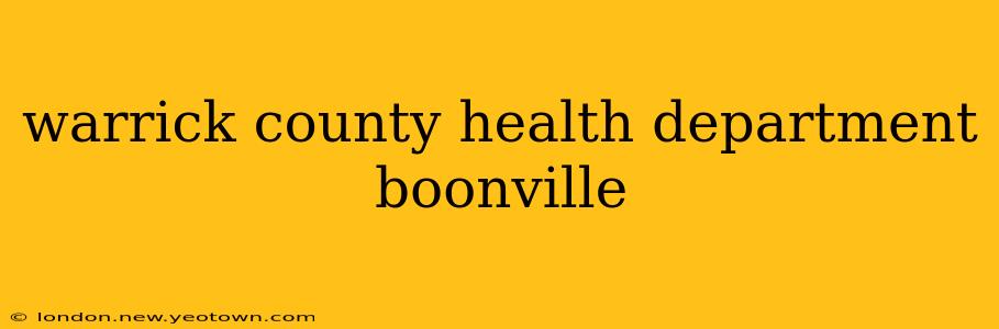 warrick county health department boonville