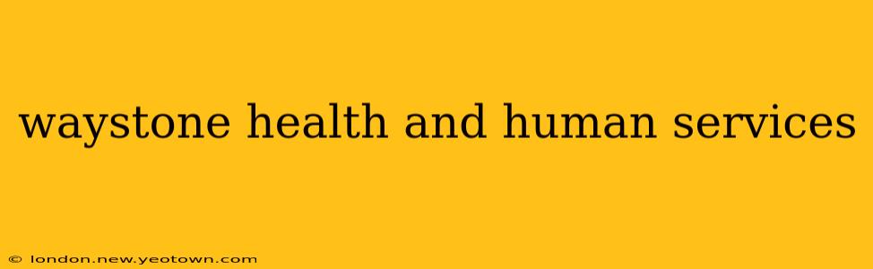 waystone health and human services