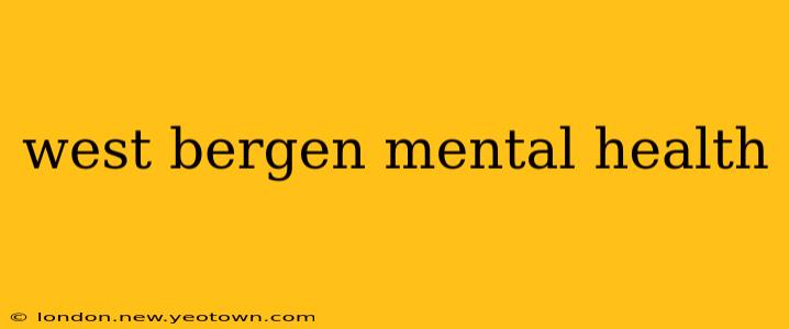 west bergen mental health