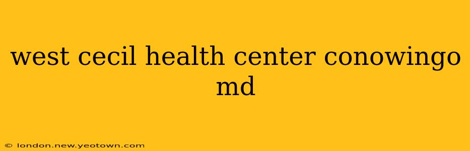 west cecil health center conowingo md