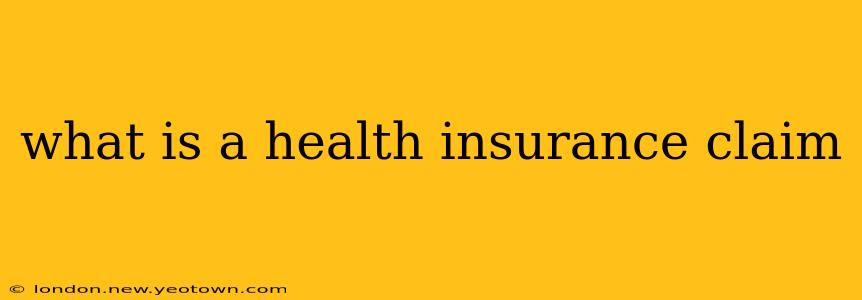 what is a health insurance claim