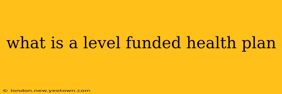 what is a level funded health plan