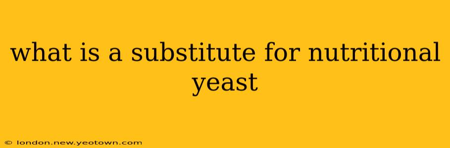 what is a substitute for nutritional yeast