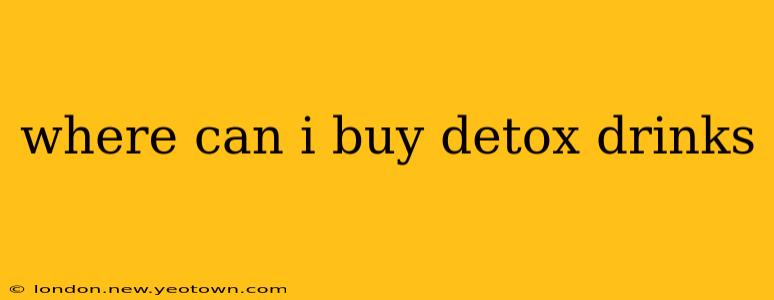 where can i buy detox drinks