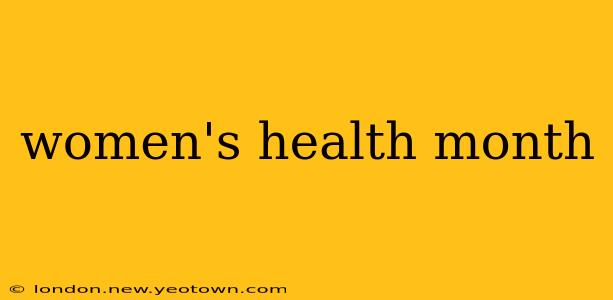 women's health month