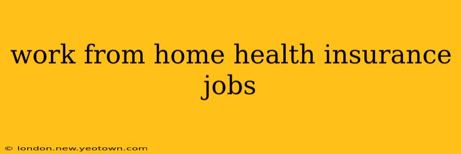 work from home health insurance jobs