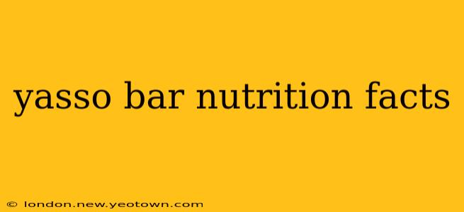 yasso bar nutrition facts