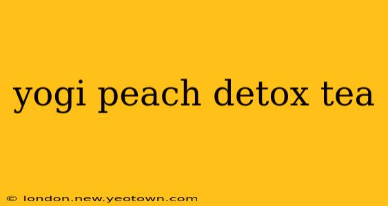 yogi peach detox tea