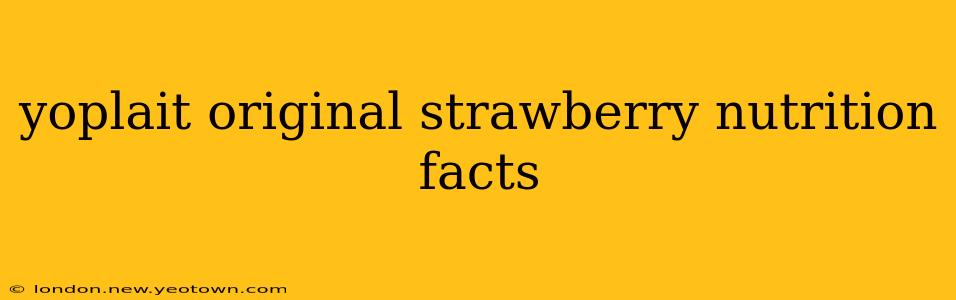 yoplait original strawberry nutrition facts