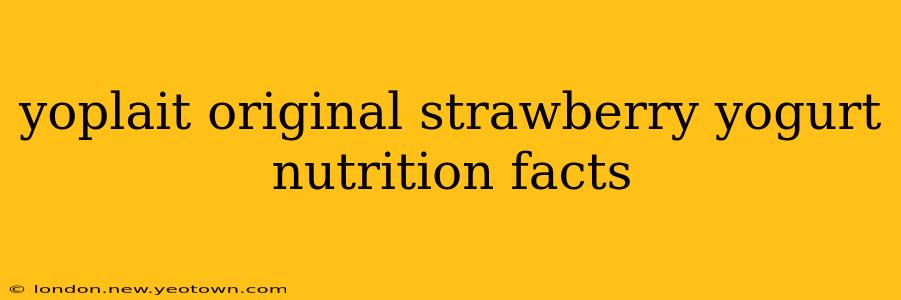 yoplait original strawberry yogurt nutrition facts