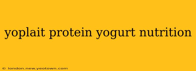 yoplait protein yogurt nutrition