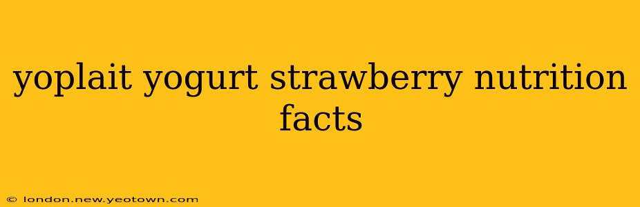 yoplait yogurt strawberry nutrition facts