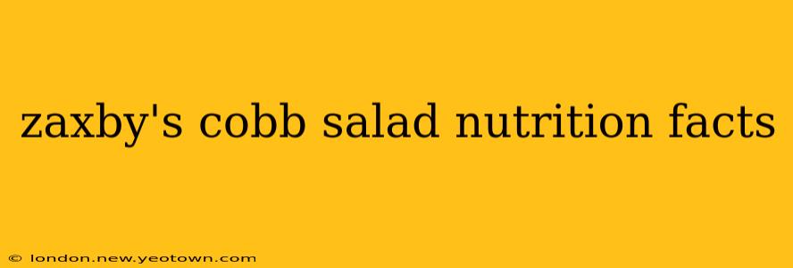 zaxby's cobb salad nutrition facts