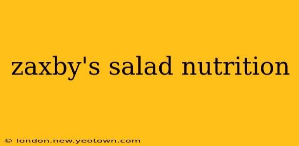 zaxby's salad nutrition